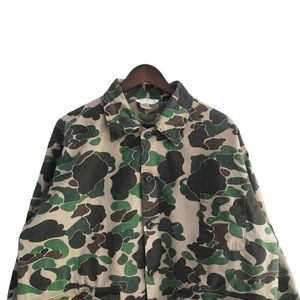 Vintage 80s Duck Camouflage Hunting Light Jacket